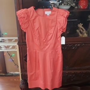 Jessica Simpson orange dress